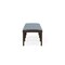 Lesro Lenox Wood 3 Seat Bench Wood Frame, Mocha, RS Rain Song Upholstery LW3001 - alternate 2